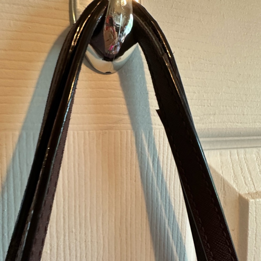 Kate Spade Purple Leather Tote Bag Elegant Design - Picture 7 of 11